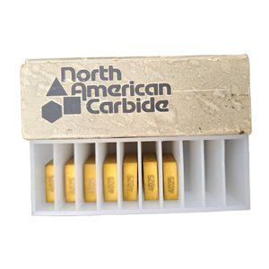 North American Carbide Tool Carbide Inserts 7 Count 4025 Machinist Turning Lathe